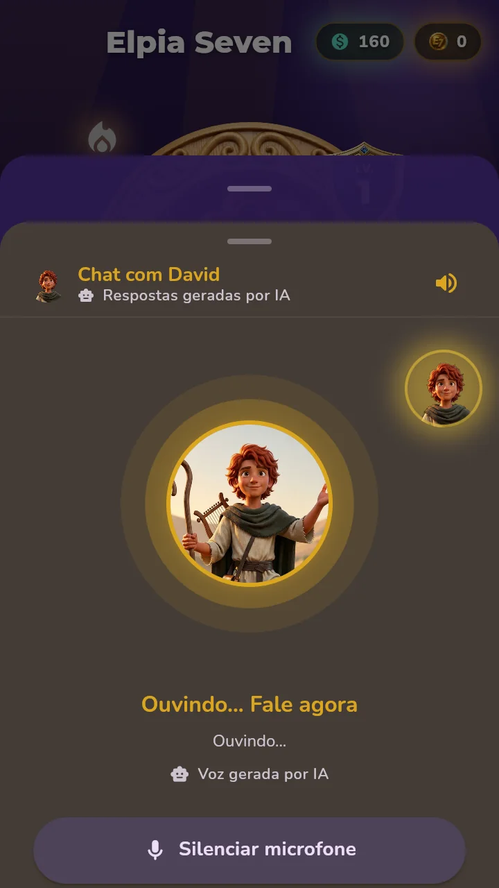 Elpia Live: conversa por voz com seu mentor bíblico